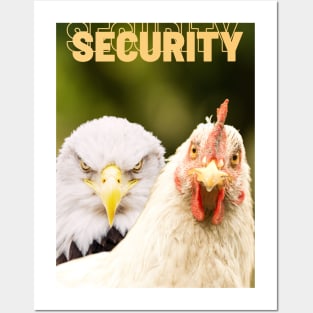 Security - Eagle and hen Posters and Art